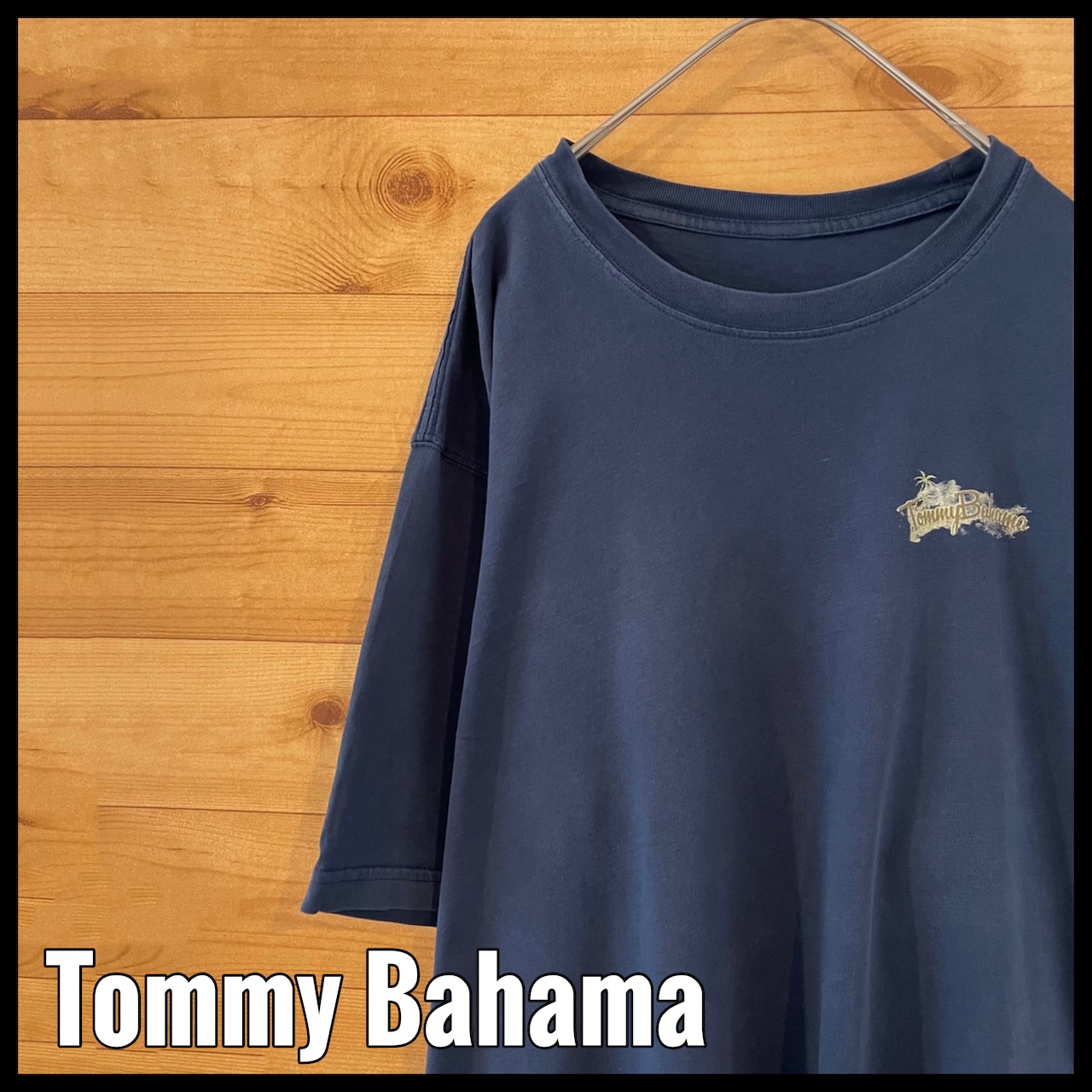 【TOMMYBAHAMA】バックプリント Tシャツ 釣り クルーザー カジキマグロ バックプリント ワンポイン XL ビッグサイズ トミーバハマ US古着 アメリカ古着