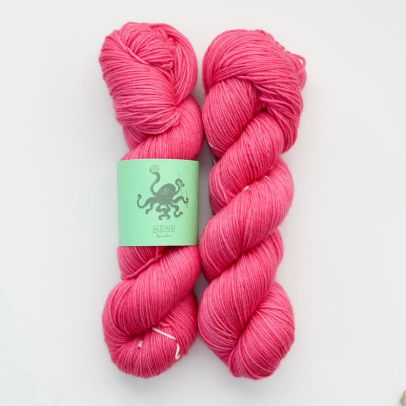 ソリッドソックヤーン- チェリーピンク