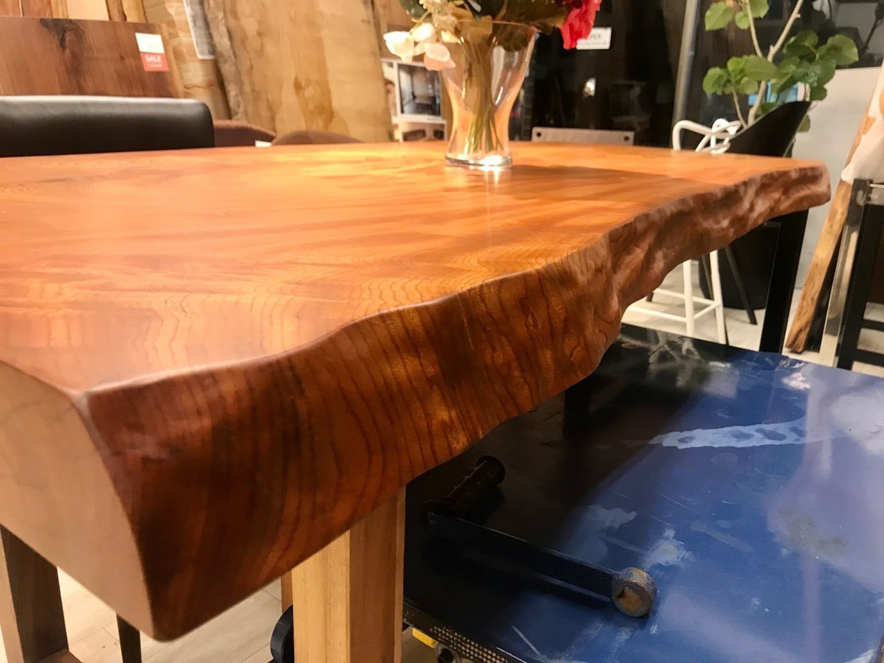 ケヤキ 極厚 一枚板 1600×600-750-800×80 20685 | 千年家具 - 一枚板