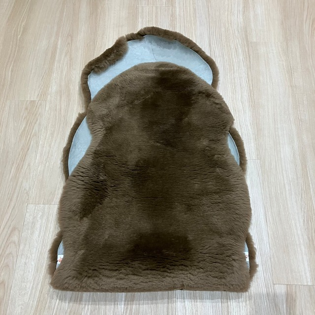 【再入荷☆廃番アウトレット】国産長毛ムートンフリース2匹もの　Sサイズ　ブラウン}