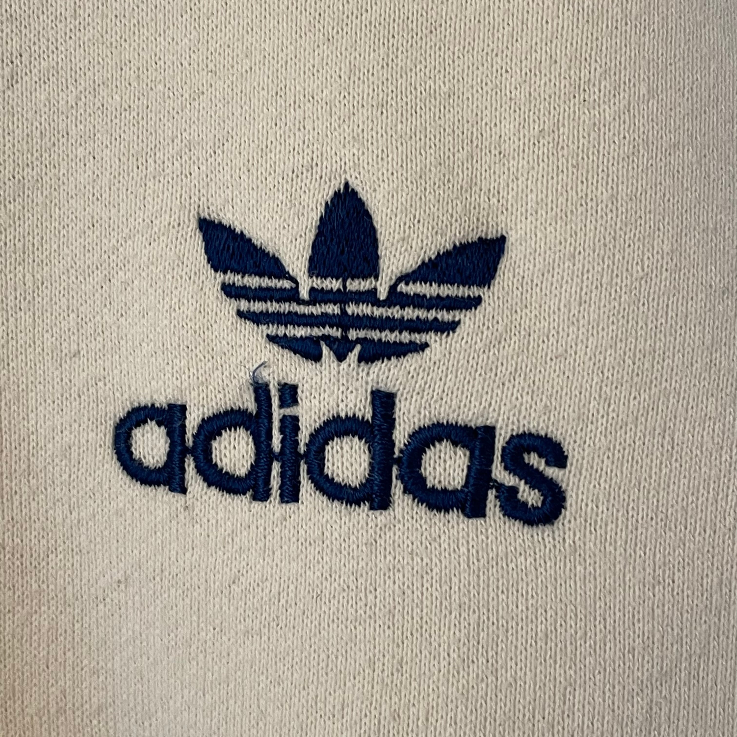 adidas】80s トレフォイル 刺繍 ロゴ ワンポイント スウェット ...