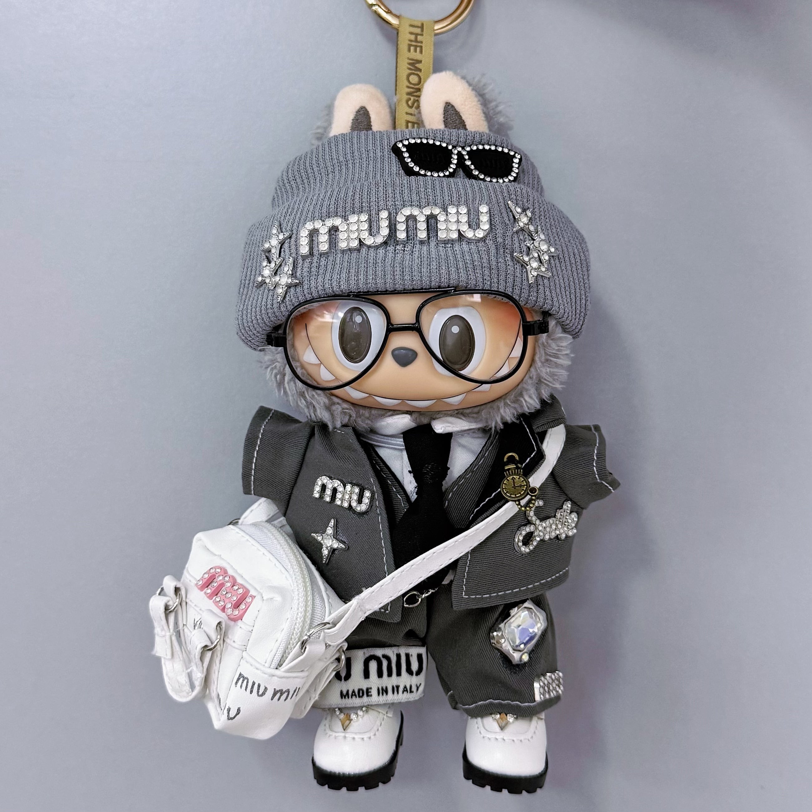 貴族のような気品と可愛らしさ!極上カッコ可愛さを実現 エレガントセット♡ labubu 15cm/17cm用 全身コーディネートでおしゃれ度UP トレンディで貴公子な雰囲気