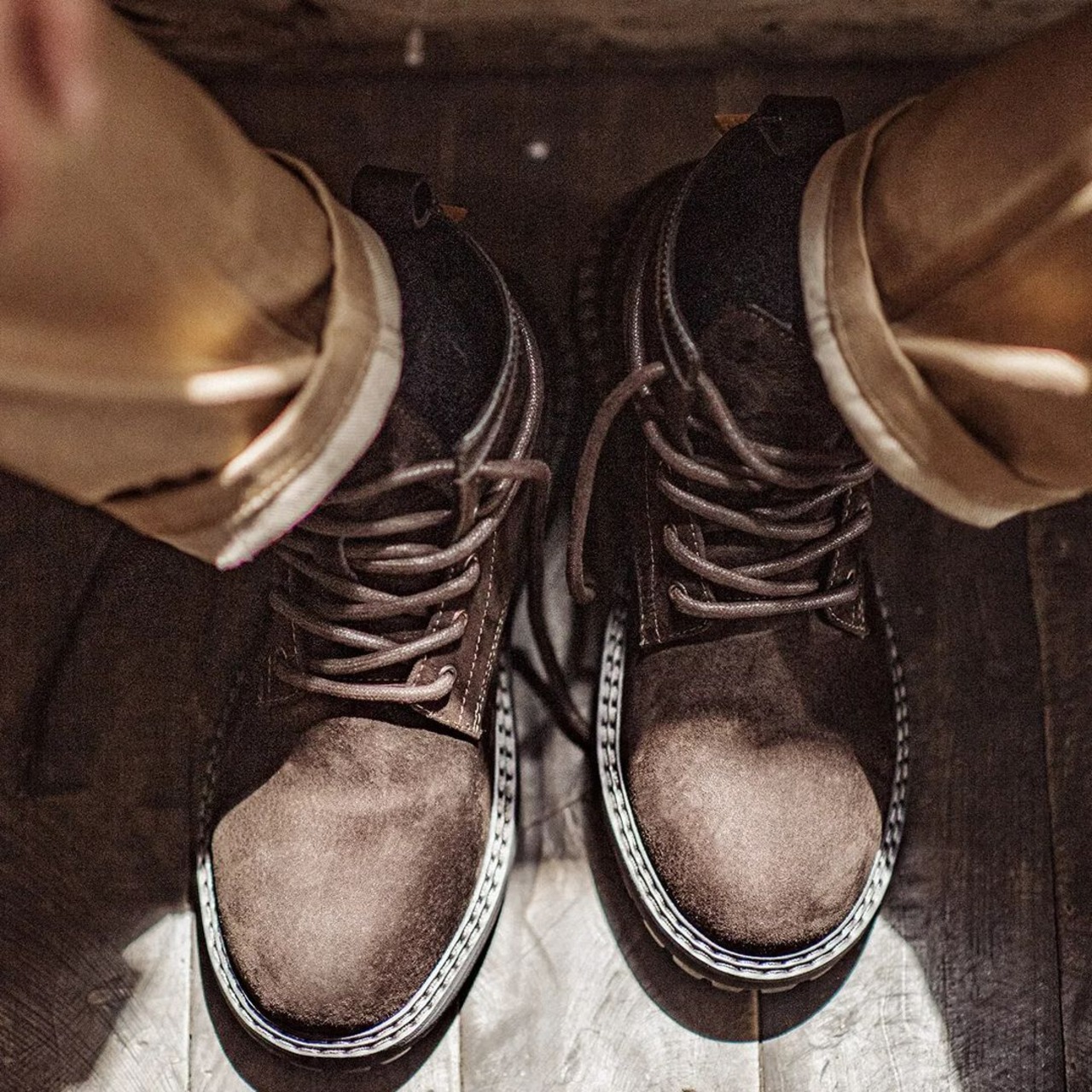 Genuine Leather Lace-up Boots / 本革 レザー レースアップ ブーツ