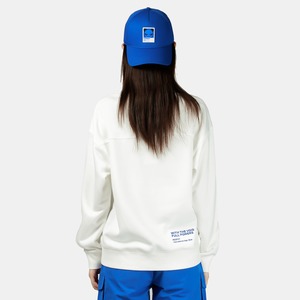 SALE 送料無料 【HIPANDA ハイパンダ】レディース クルーネック スウェット トレーナー WOMEN'S CREW NECK SWEAT SHIRT / BLUE・WHITE