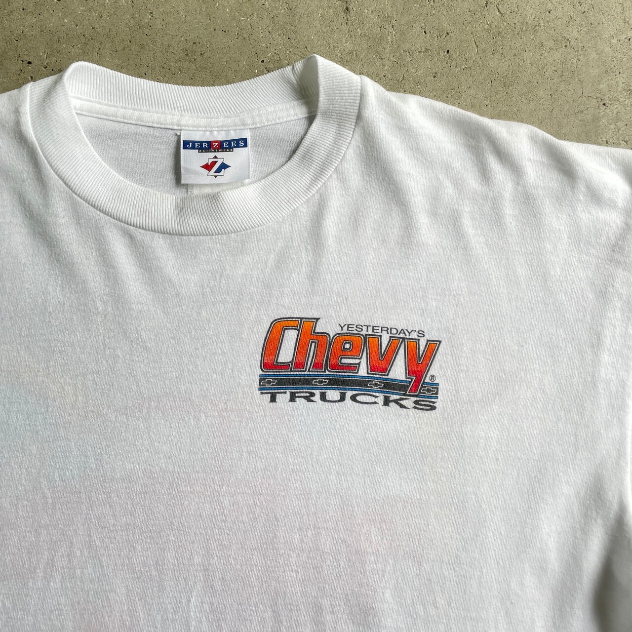 00年代 Chevy シェビー シボレー モーターサイクル 車 バックプリントT 