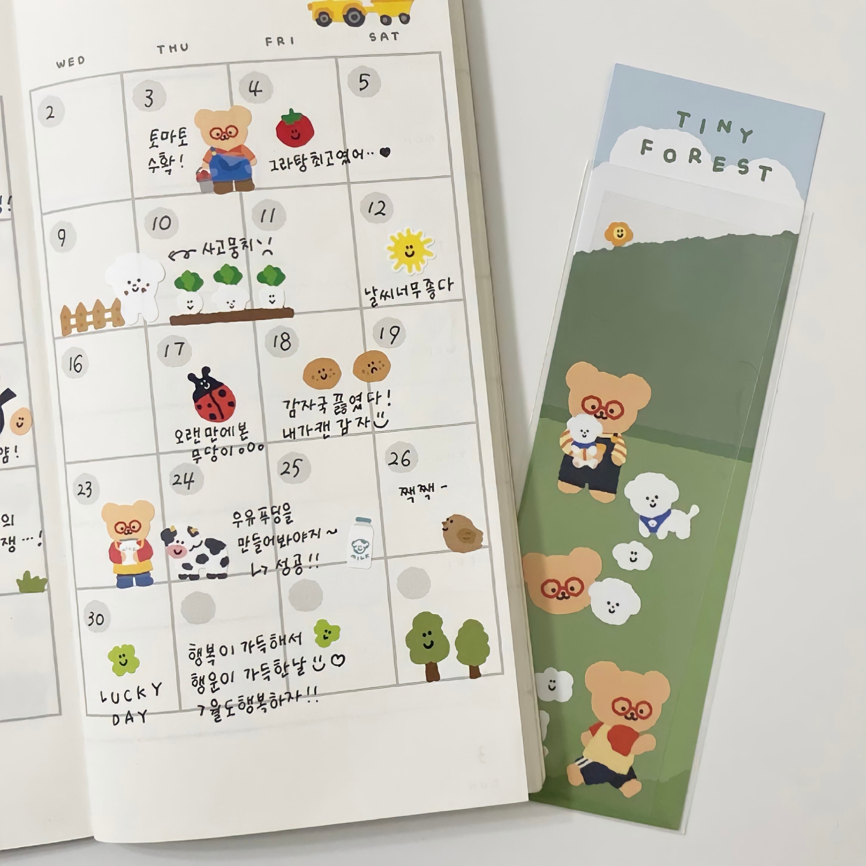 Tiny Forest Sticker 韓国シール リムーバブルステッカー ステッカー 韓国文具 Teteum La Violette Tiny Forest Sticker 韓国シール リムーバブルステッカー ステッカー 韓国文具 Teteum La Violette