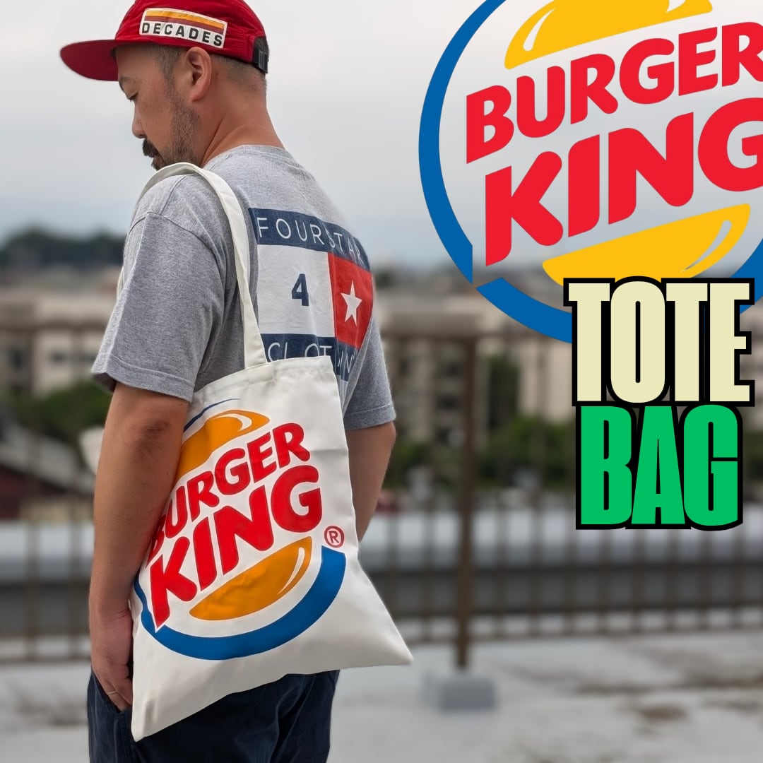 【 Burger King ( バーガーキング ) 】Canvas Tote bag / キャンバストートバッグ〚アメリカン雑貨 アメトイ〛