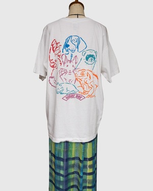 【古着】"super pet" カラフル・アニマル バックプリント T