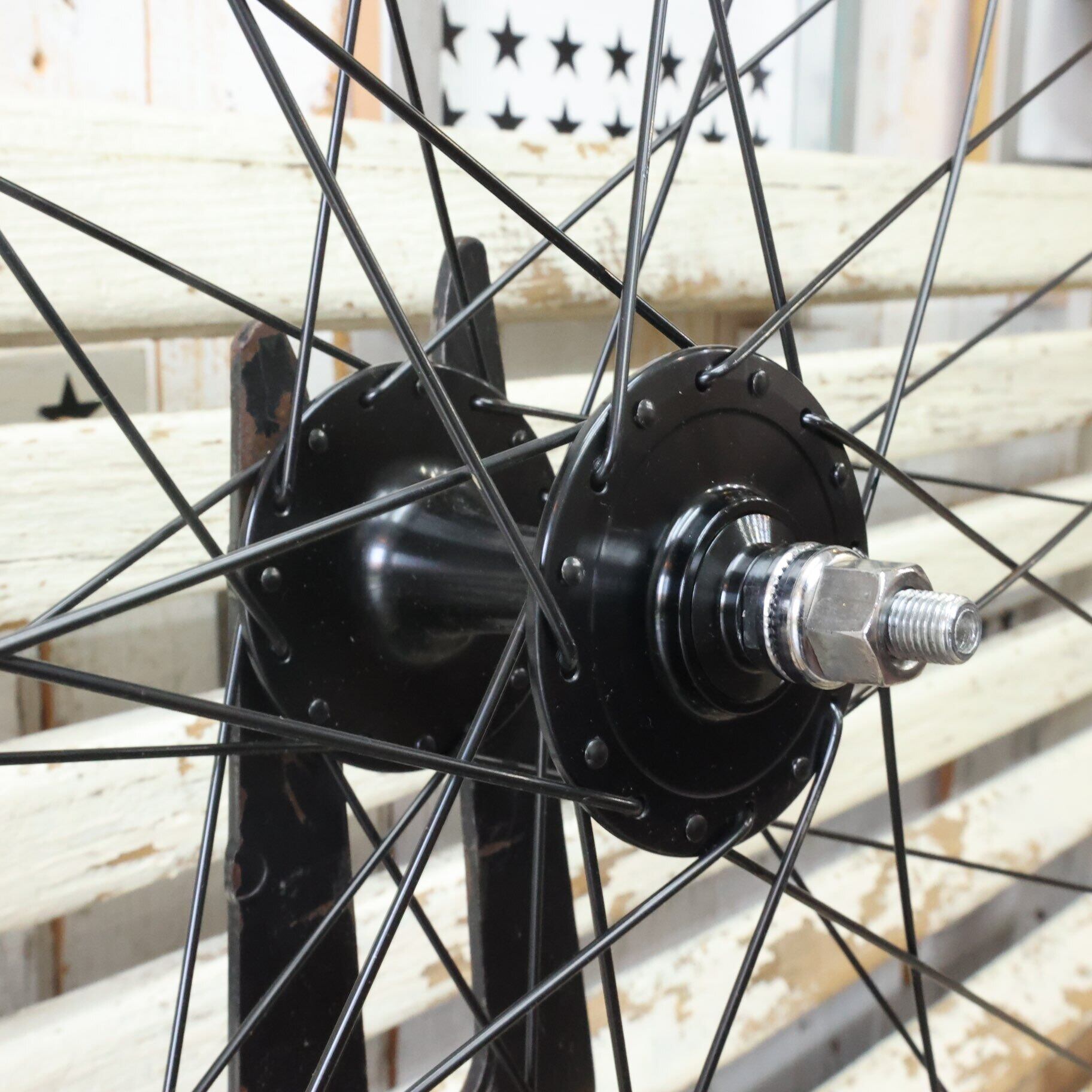 FUN 700C Narrow SOUPRA FRONT, Black】アルミ フロントホイール 