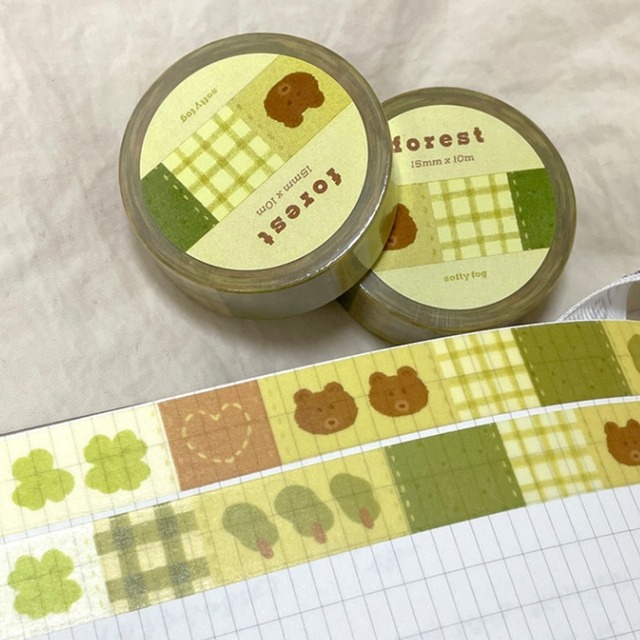 softy fog 〔masking tape -forest patch work-〕