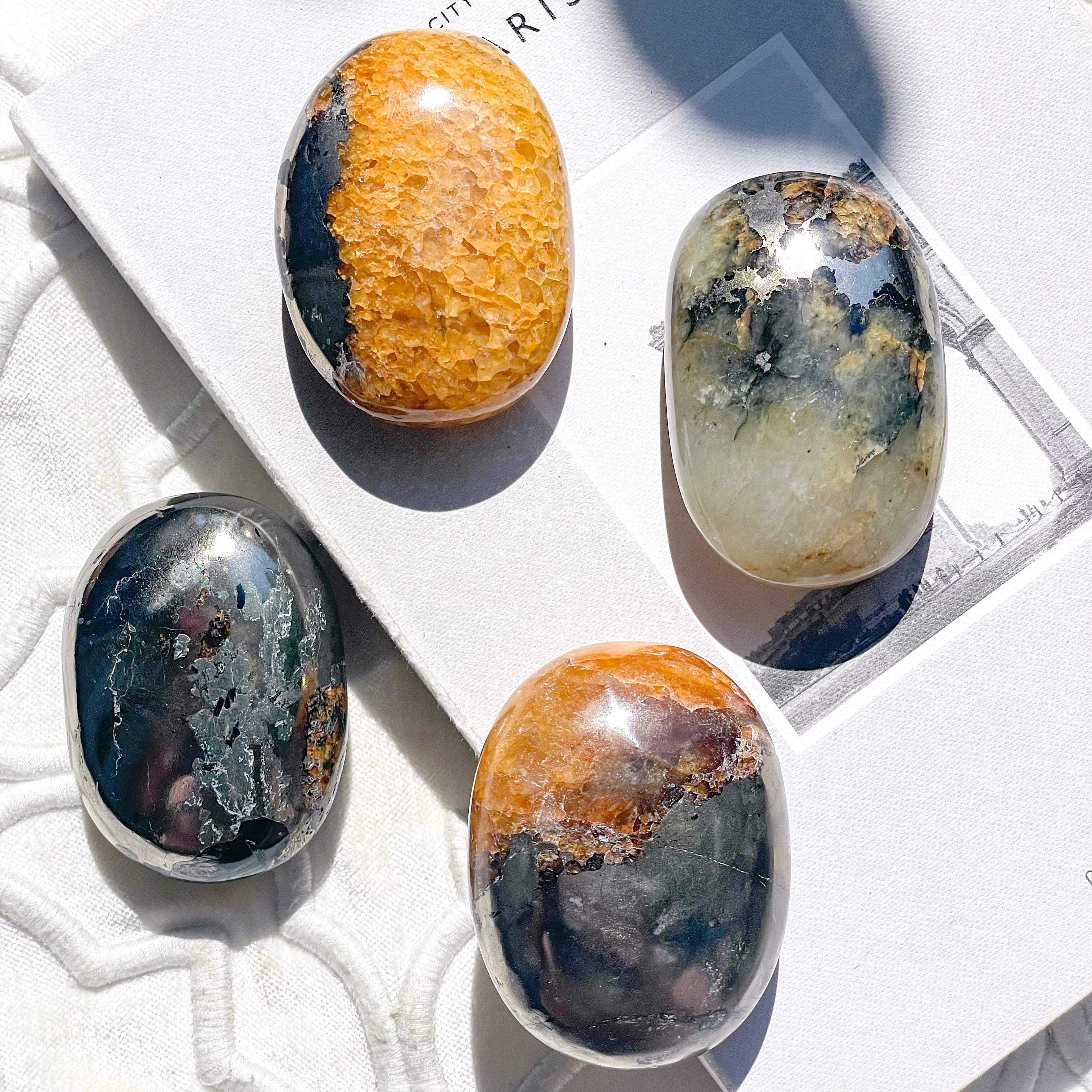 BIG ゴールデンヒーラーとパイライトの共生スフィア Golden Healer & Pyrite Palm 4 ✧ ゴールデンヒーラー&パイライト