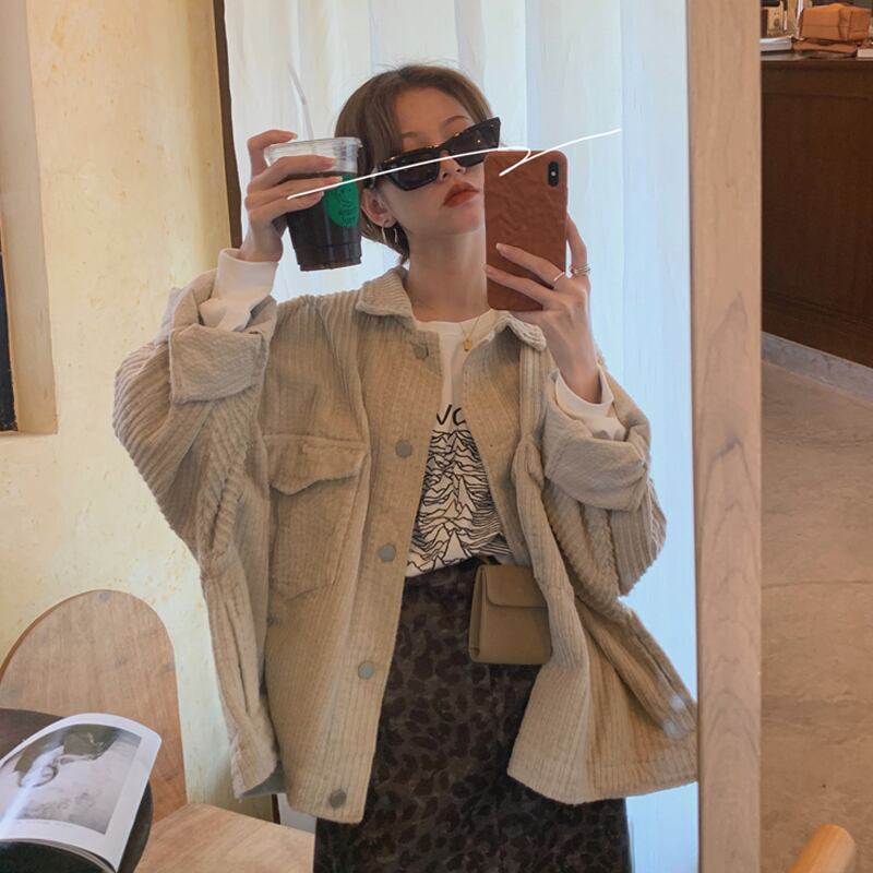 スタンダードジャケット スプリングオータムルーズカジュアルトップス レトロ 春物 秋物 スーパーモール90076454383