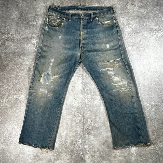 50's 60's 半袖オープンカラーシャツ 袋襟 ボックスシルエット L