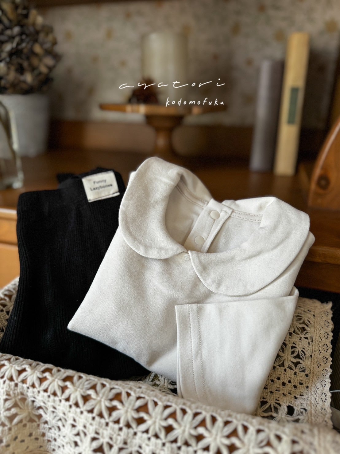 【即納】roundcollar tops