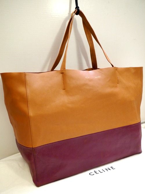 ◆CELINE セリーヌ HORIZONTAL CABAS ホリゾンタル カバ A4対応 ビジネス可 大容量 レザー トート バッグ◆ 使い勝手抜群の大容量モデル♪