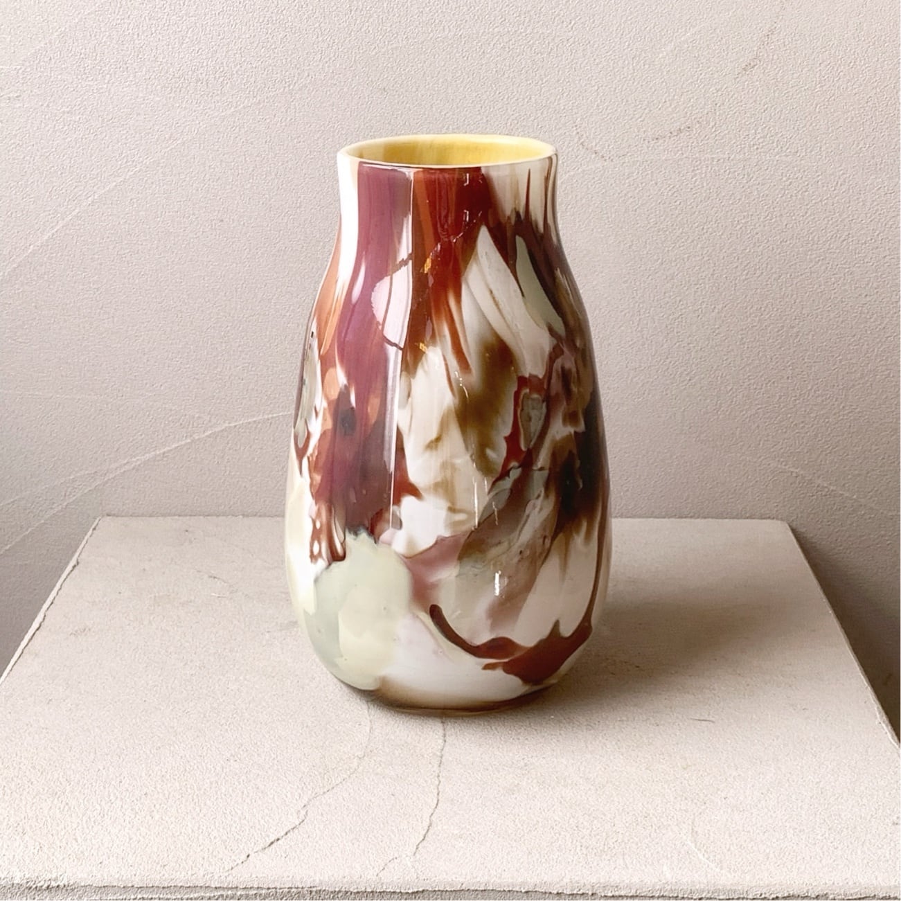 fidrio 花瓶 フラワーベース ガラス マーブル flower vase