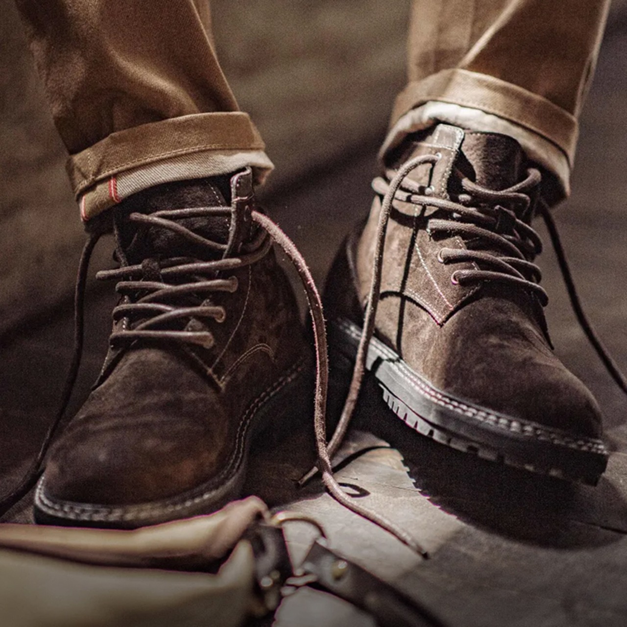 Genuine Leather Lace-up Boots / 本革 レザー レースアップ ブーツ