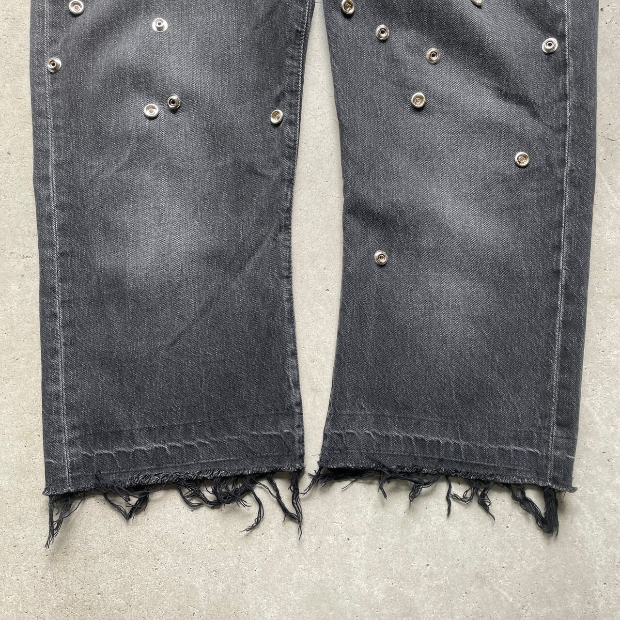 リメイクデニムパンツ バギーパンツ リーバイス 60s us製 ブラックデニム リメイクデニムパンツ バギーパンツ リーバイス 60s us製