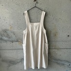 Reinforced Stitch Ivory Apron Dress