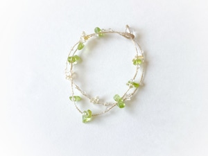 シトリン＋ペリドット macrame bracelet