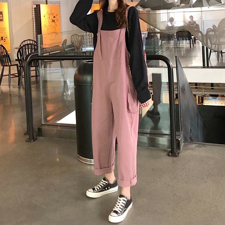 新品SOMETHING Vネックサロペット SOMETHING（サムシング） サロペット オーバーオール 「SOMETHING」V