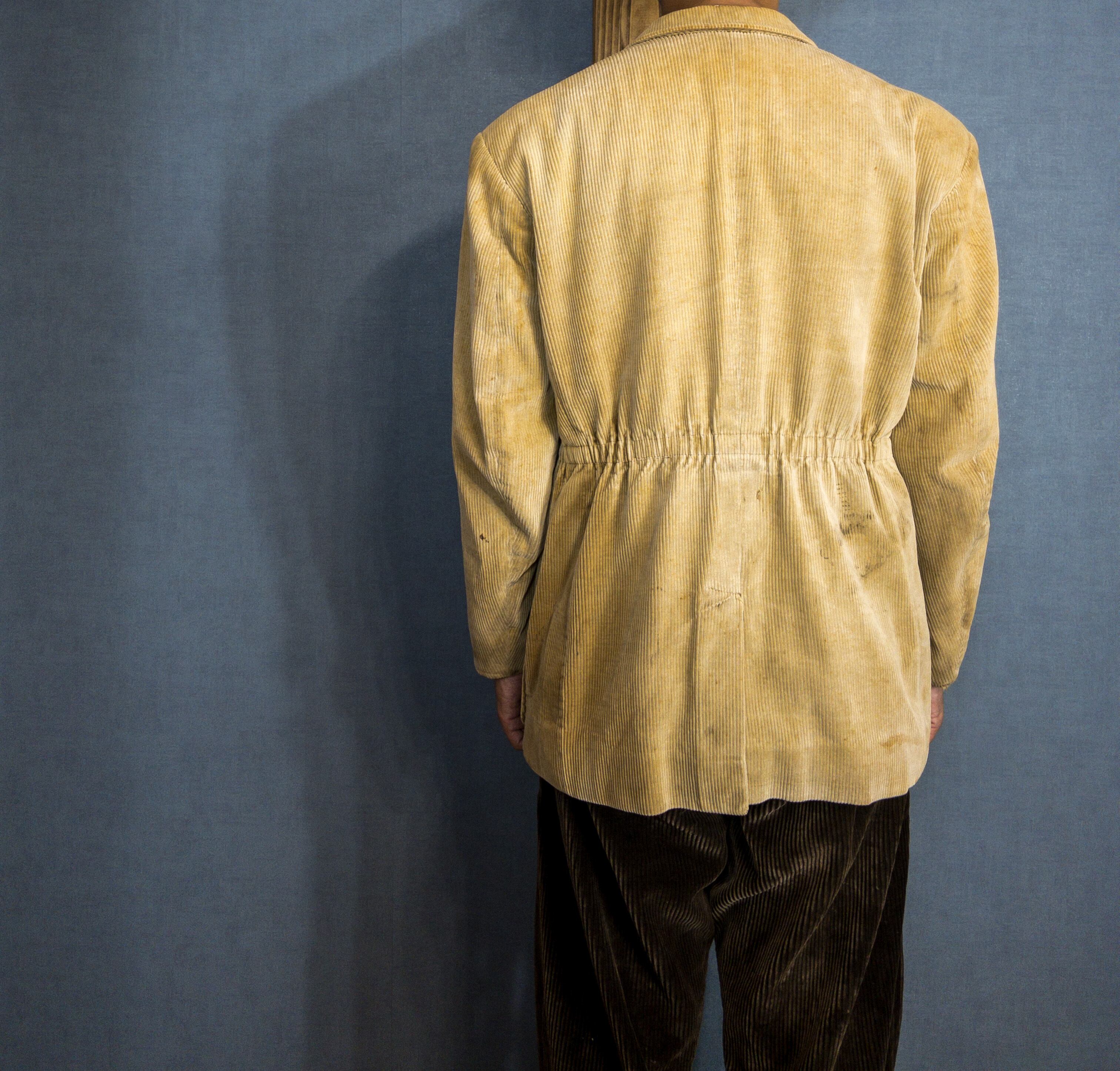 1930s】Heavy Corduroy Farmers Jacket, with Wood Buttons!! | freely