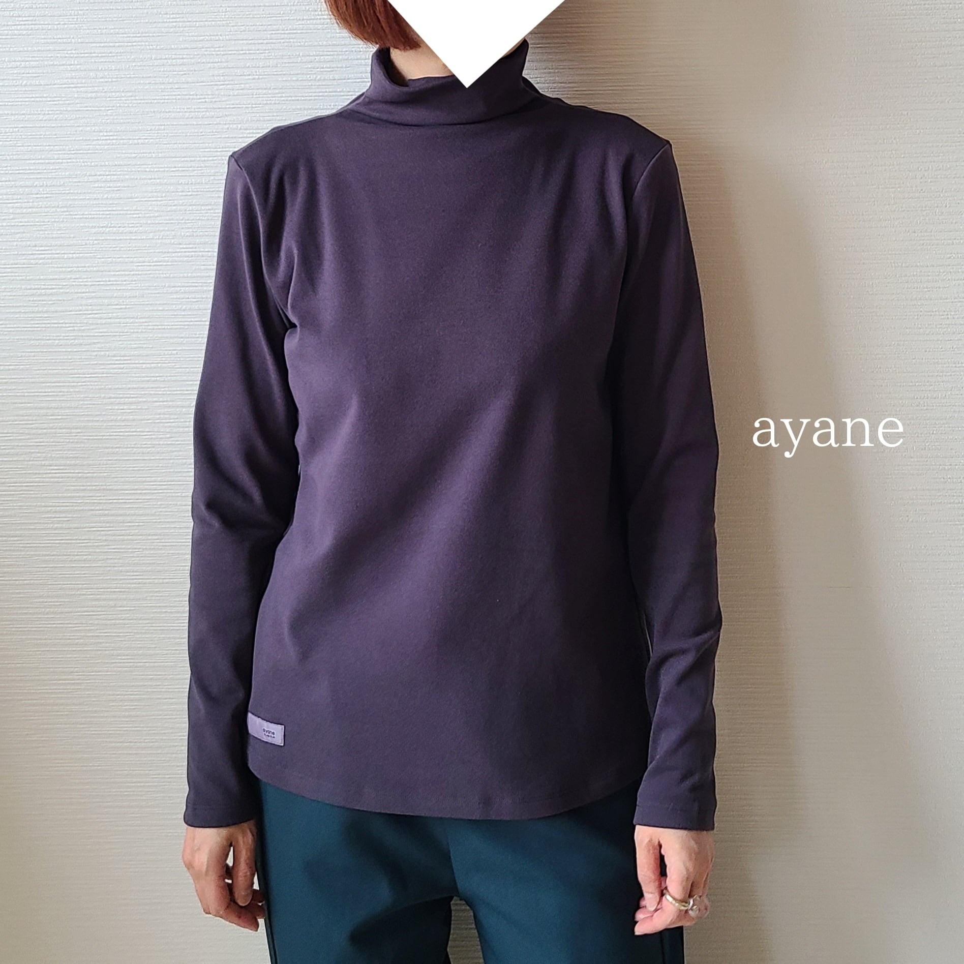 【ayane】両面起毛インナーロンT(873807)