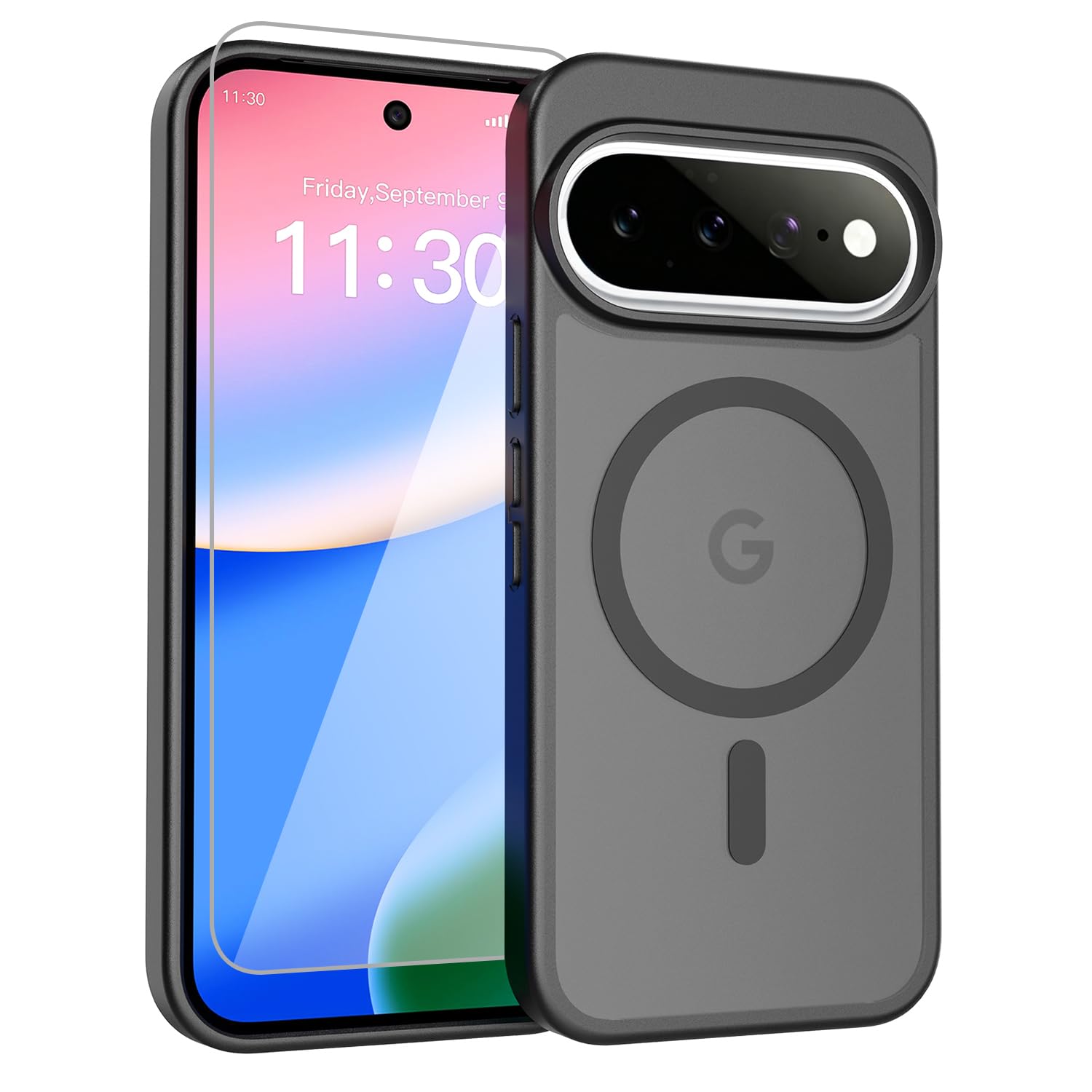 【MagSafe対応・マット質感】Google pixel 11 / 11Pro 用 ケース 米軍規格 ワイヤレス充電対応 黄変防止 指紋防止