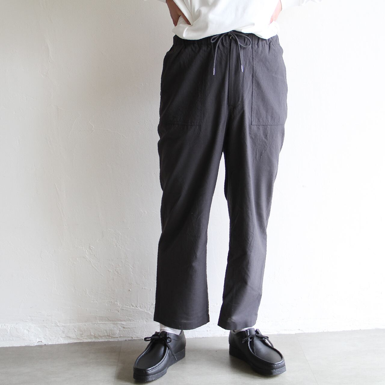 STILL BY HAND】Wide Wool Trousers | www.unimac.az