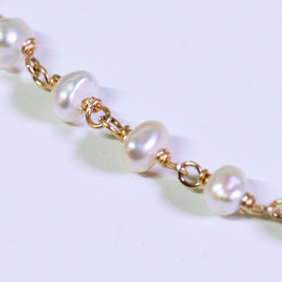 ★専用です　14kgf  淡水ライスパールのロングピアス 14kgfの大粒淡水パールのロングピアス（イヤリング変更可） | iichi