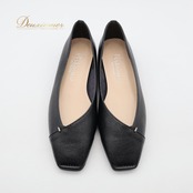 レディース シューズ 22 1/2サイズ ブラック系 アルテミス by ダイアナ artemis by DIANA 日本製 靴 くつ パンプス 黒 無地 シンプル おしゃれ お出かけ ローヒール 低い かわいい カジュアル
