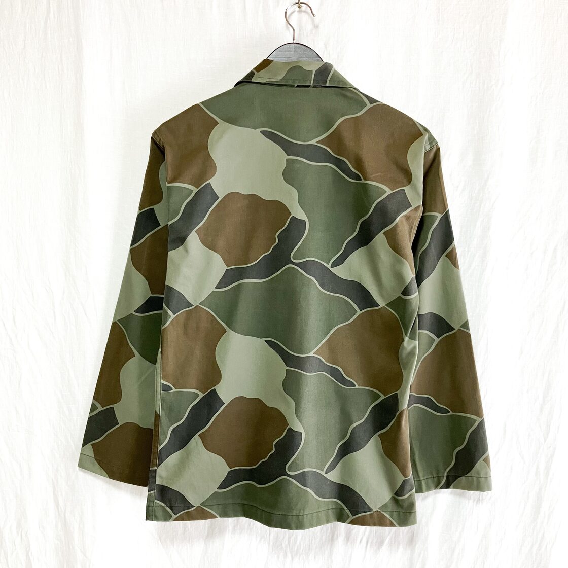 希少 韓国軍 海兵隊 刺繍入り 迷彩ジャケット ミリタリー ジャケット L 