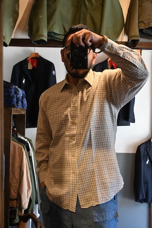 90's vintage st michael marks&spencer tattersal check shirt　0486