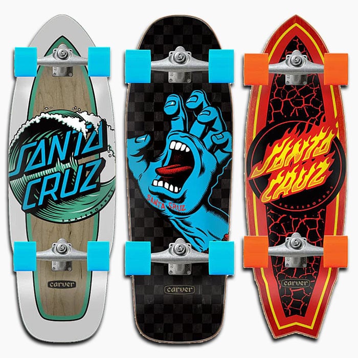 SANTA CRUZ X CARVER SKATEBOARDS サンタクルーズ