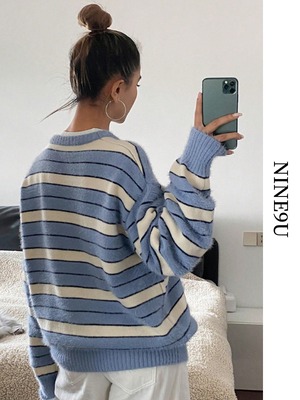 border casual loose knit【NINE-S0025】