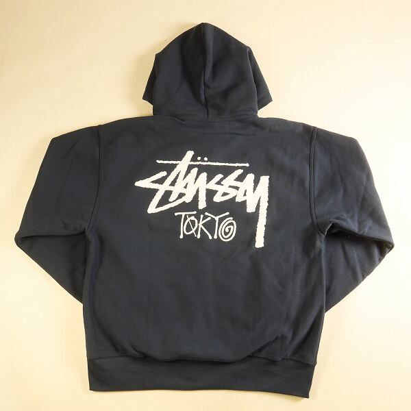 Size【L】 STUSSY ステューシー 24SS STOCK TOKYO ZIP HOOD NAVY 東京 
