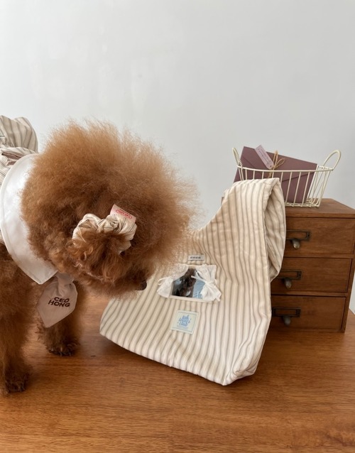 予約【tak!tak!tak!tak!】Vintage Stripe Curtain Bag  / 3color