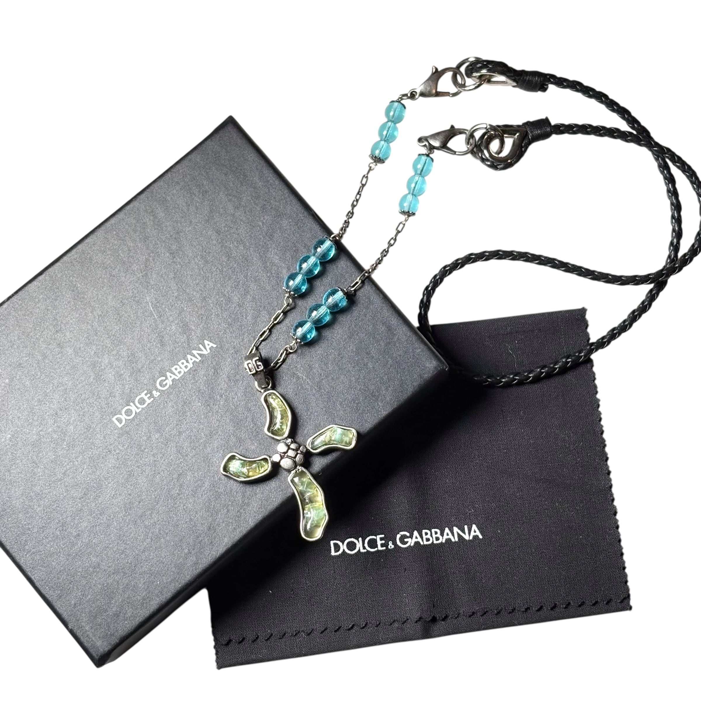 PATRICK COX silver cross pendant necklace | NOIR ONLINE