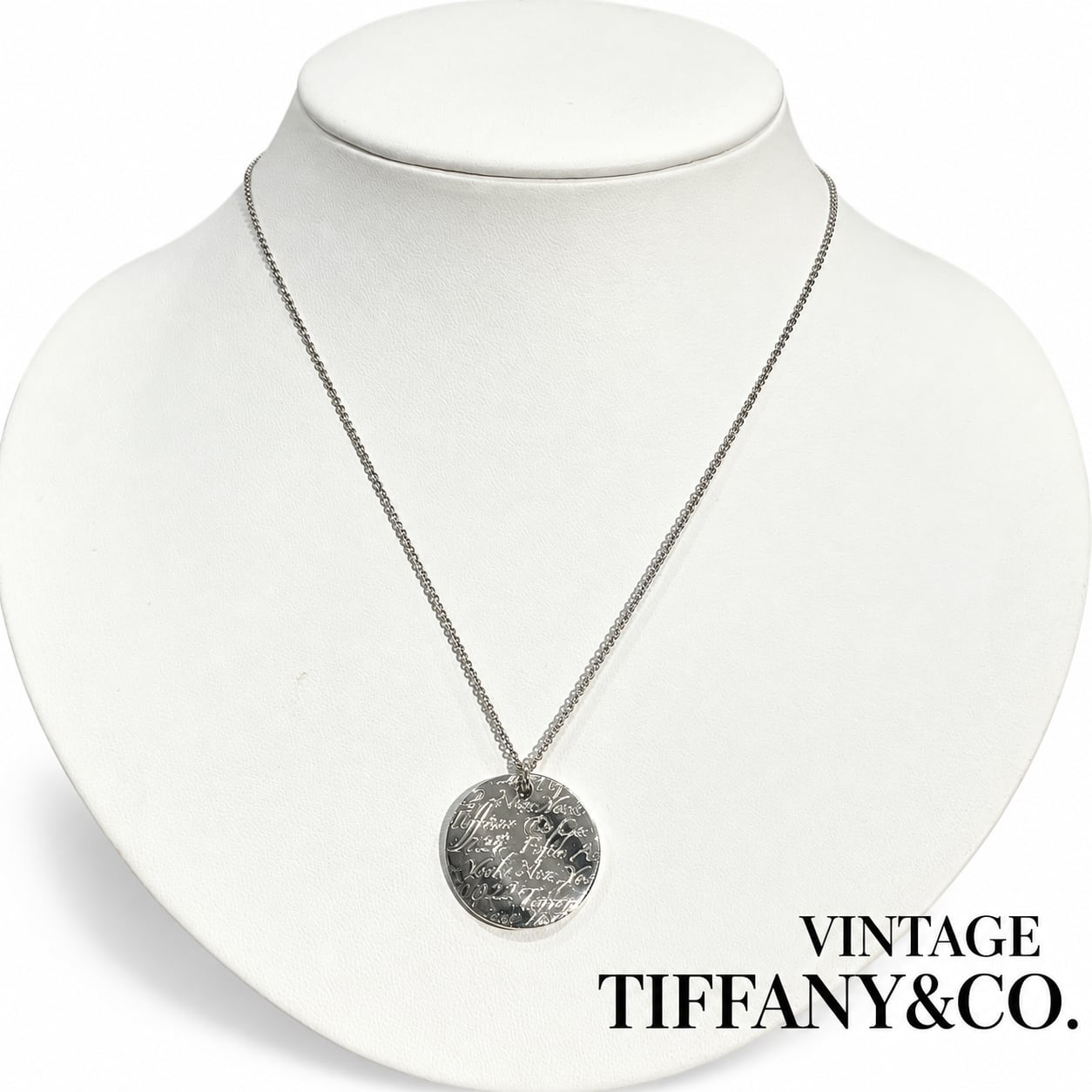 TIFFANY & Co.】2989 ティファニーNotes ラウンド ペンダント