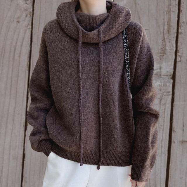 ルーズハイネックニット ◆5col　YH8444