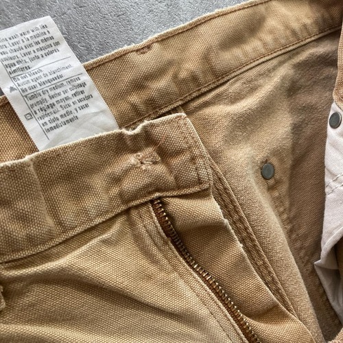 00s 襤褸 ブラウン ダブルニー Carhartt B130 31×32 詳細写真8