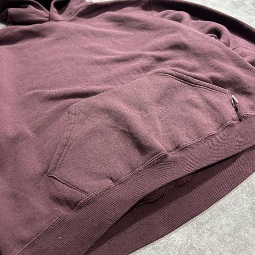 00s Russell Hoodie 無地 ブラウン ounce Mid L 詳細写真8