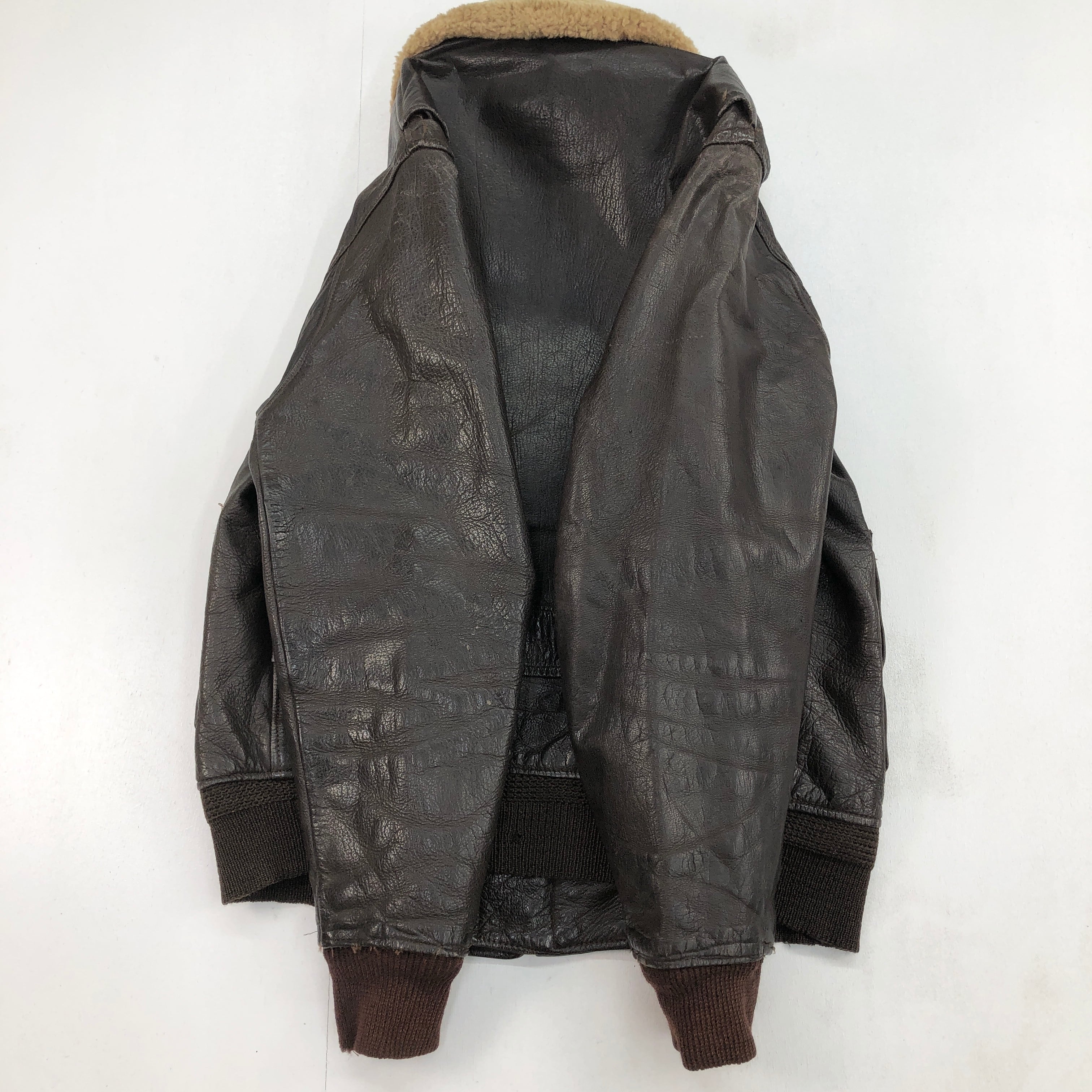 U.S.NAVY 40年代 G-1 フライトジャケット レザージャケット WILLIS