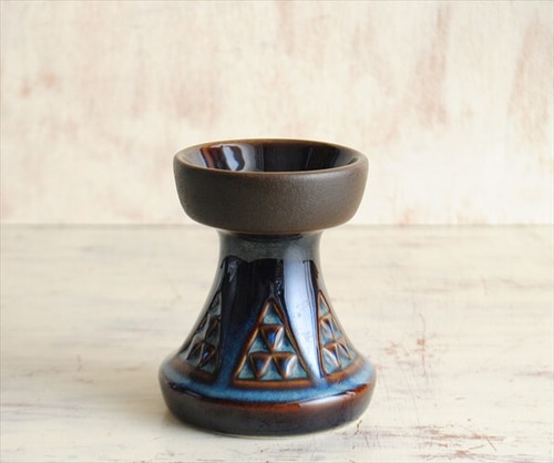 デンマーク製 SOHOLM ハンドメイド 陶器の一輪挿し スーホルム キャンドルホルダー 北欧雑貨 北欧花器 花瓶 アンティーク ig2363