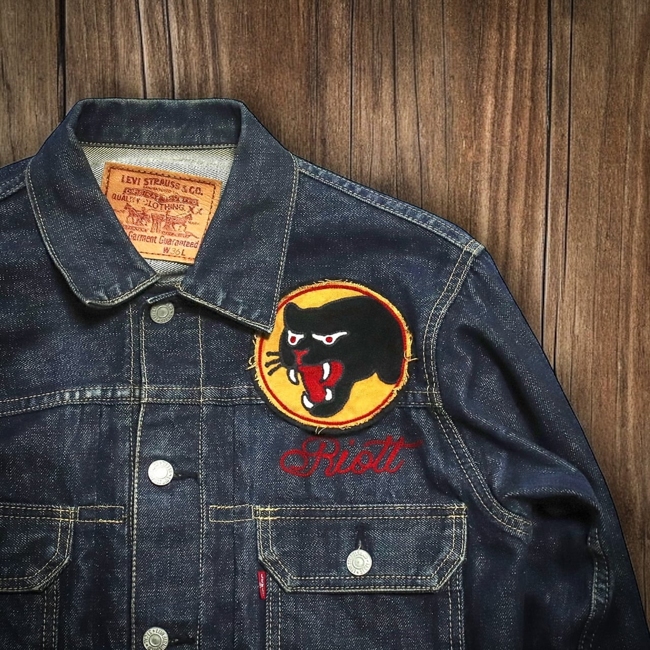 BLACK PANTHER” PATCH チェーンステッチワッペン | 【RIOTT/ライオット】