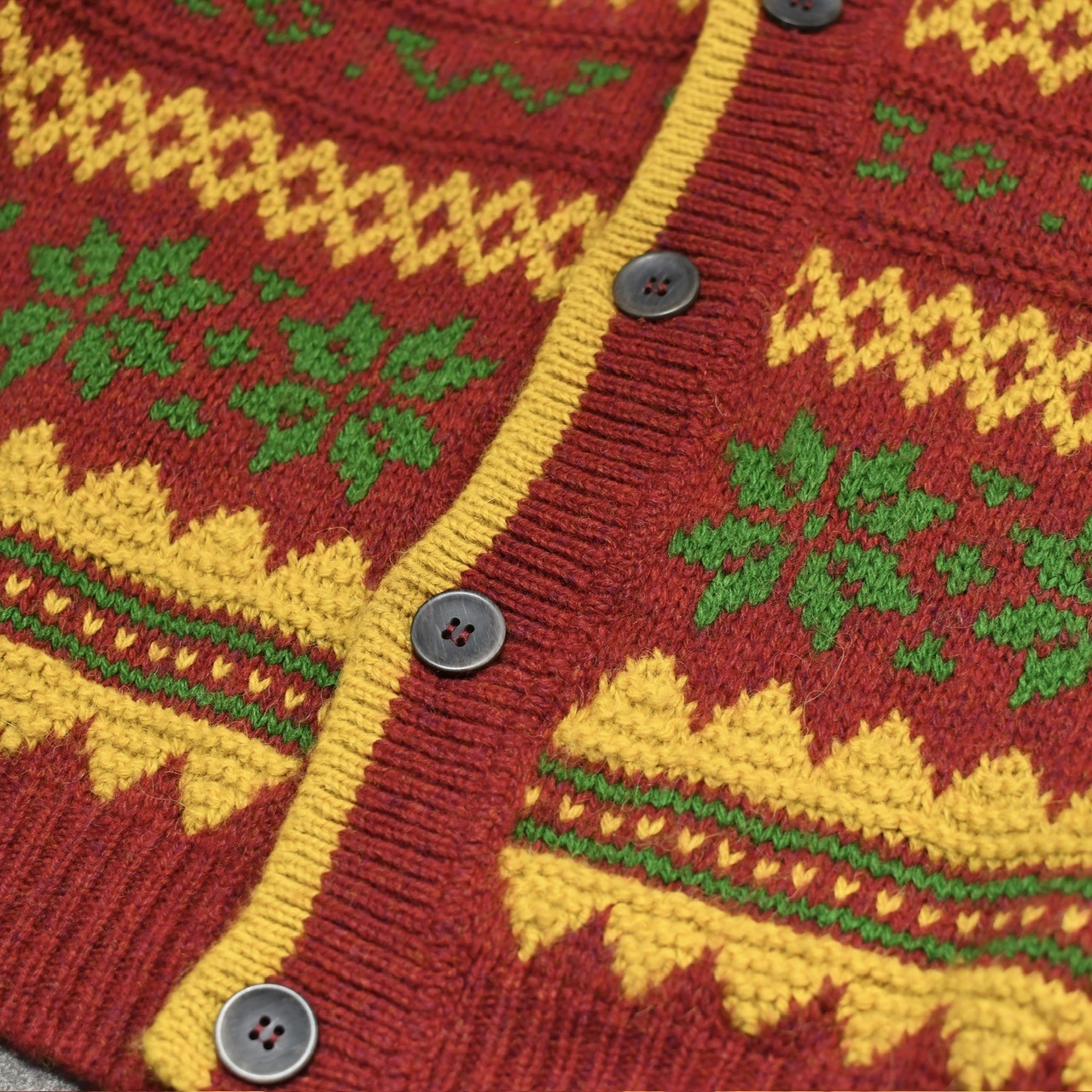 alpaca blend design wool cardigan