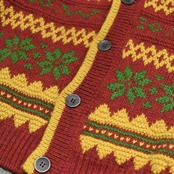 alpaca blend design wool cardigan