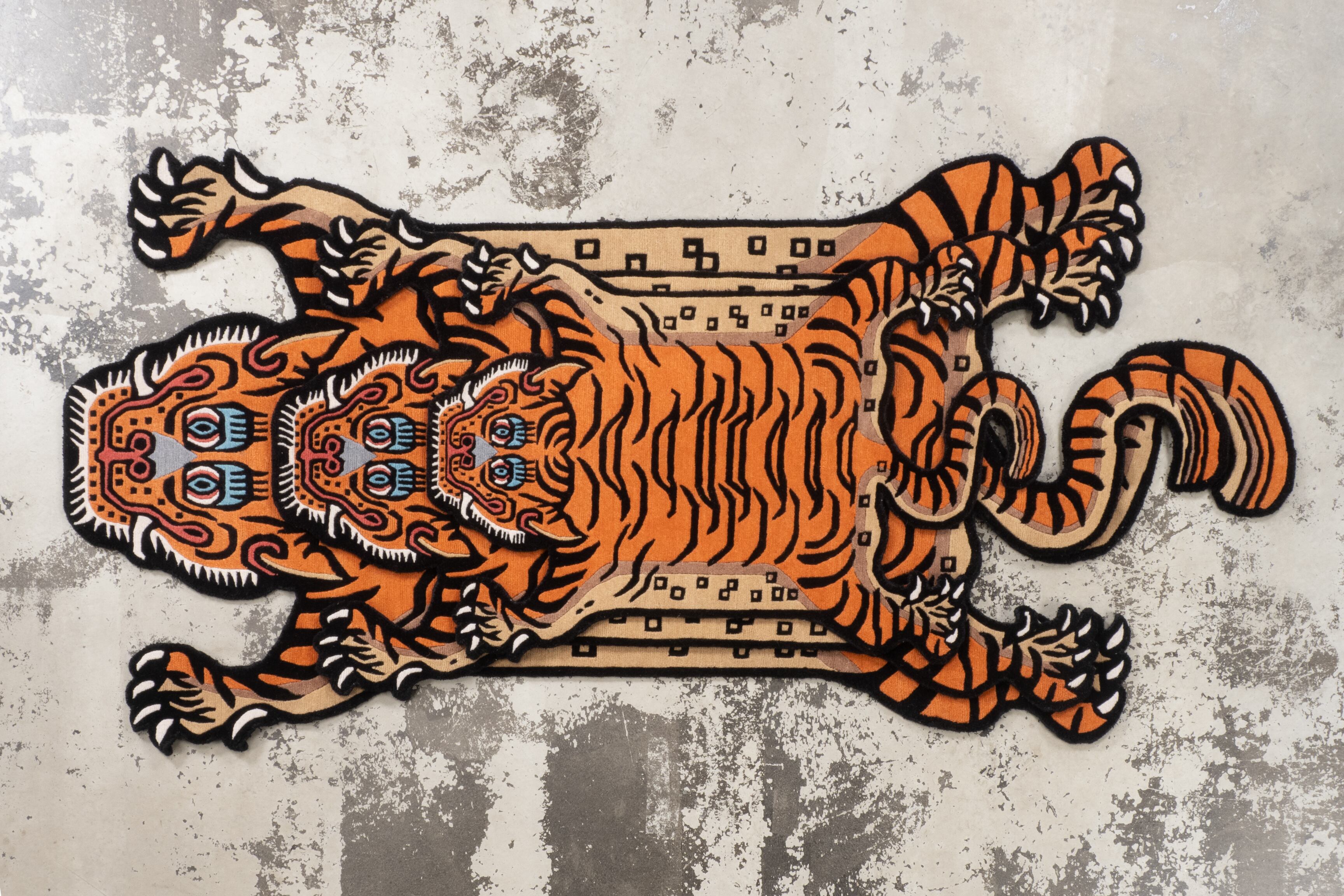 Tibetan Tiger Rug 《Lサイズ•ウール・オリジナル3・トラディショナル