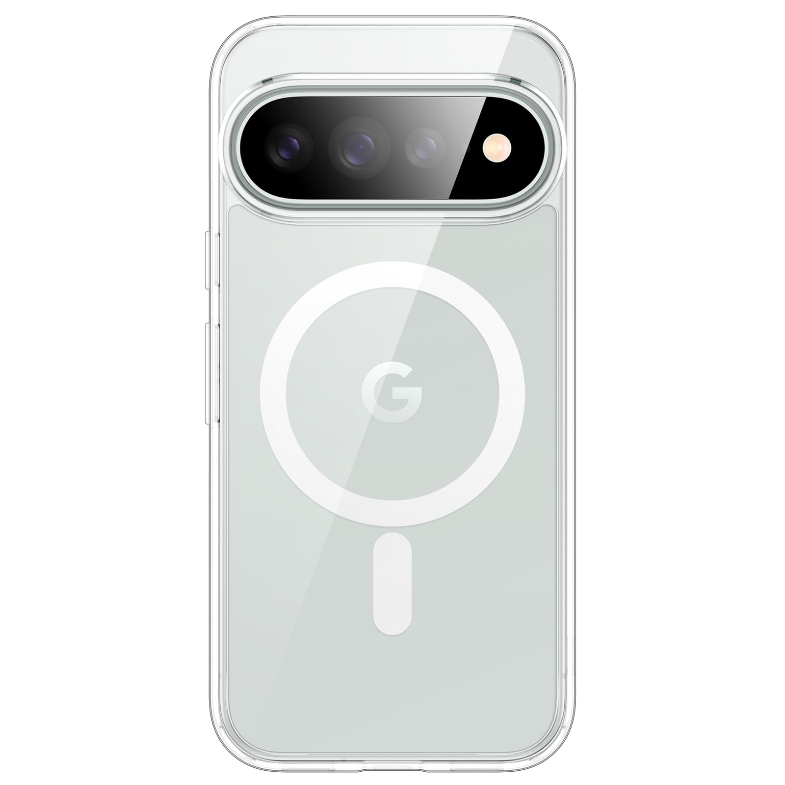JETech Google Pixel 11 Pro XL用 マグネット 背面クリアケース (クリア)