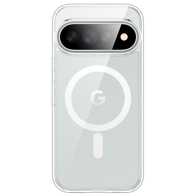 JETech Google Pixel 11 Pro XL用 マグネット 背面クリアケース (クリア)